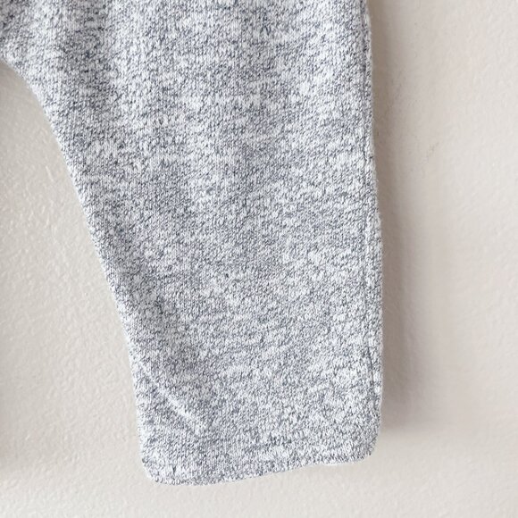 GAP sweatpant reversible 0-3m marled salt & pepper unisex grey & white - Picture 9 of 17